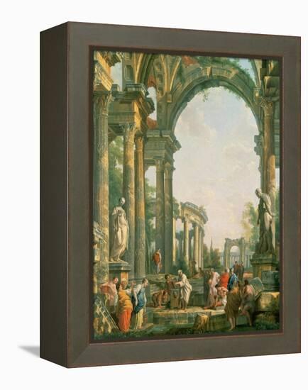 Classical Ruins-Giovanni Paolo Pannini-Framed Premier Image Canvas