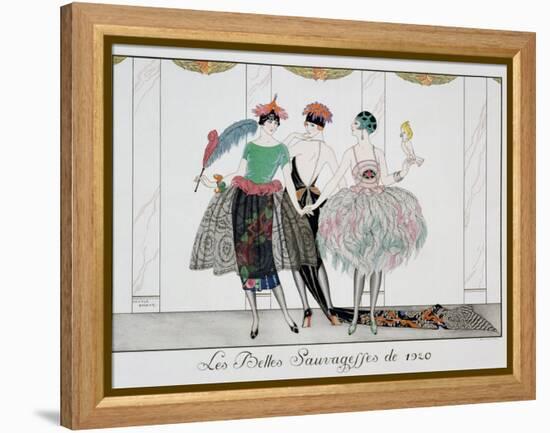 The Beautiful Savages, Engraved by Henri Reidel, 1920-Georges Barbier-Framed Premier Image Canvas