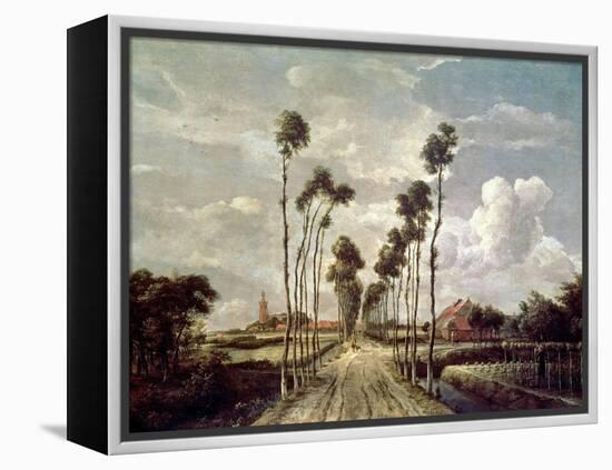The Avenue at Middelharnis, 1689-Meindert Hobbema-Framed Premier Image Canvas