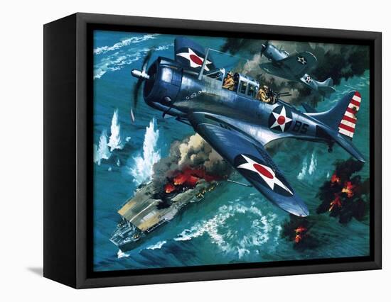 Battle of Midway-Wilf Hardy-Framed Premier Image Canvas