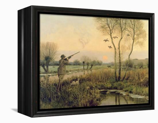 Duck Shooting-Christopher William Strange-Framed Premier Image Canvas