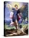 Archangel Michael Tramples the Devil-Hans Johann Rottenhammer-Stretched Canvas