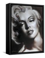 Marilyn in Black and White-Shen-Framed Stretched Canvas
