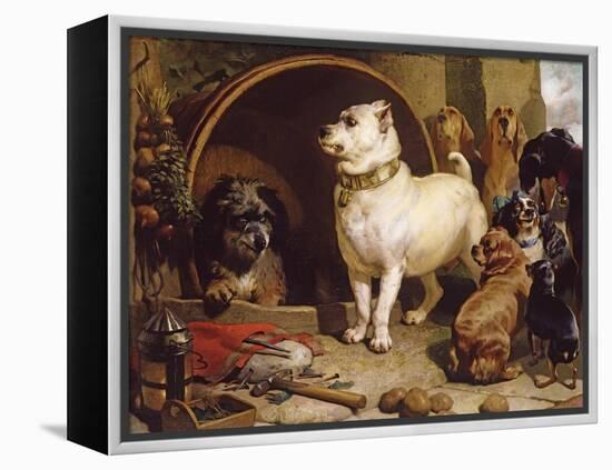 Alexander and Diogenes-Edwin Henry Landseer-Framed Premier Image Canvas