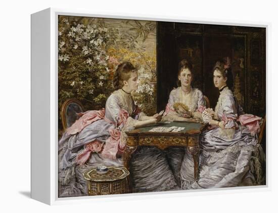 Hearts are Trumps-John Everett Millais-Framed Premier Image Canvas