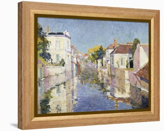 A Canal in Burano, Venice-Paul Mathieu-Framed Premier Image Canvas