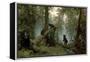 Morning in a Pine Forest-Ivan Ivanovitch Shishkin-Framed Stretched Canvas