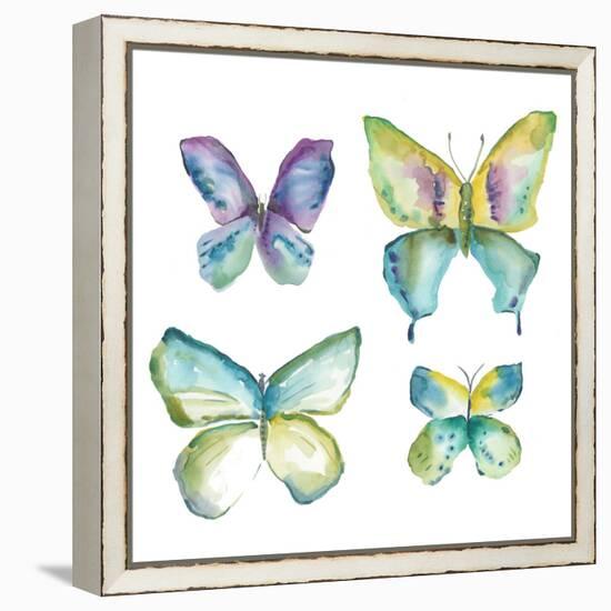 Jeweled Butterflies II-Chariklia Zarris-Framed Stretched Canvas