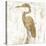 Gilded Heron II-Jennifer Goldberger-Stretched Canvas