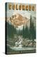 Colorado Travel Poster-null-Stretched Canvas