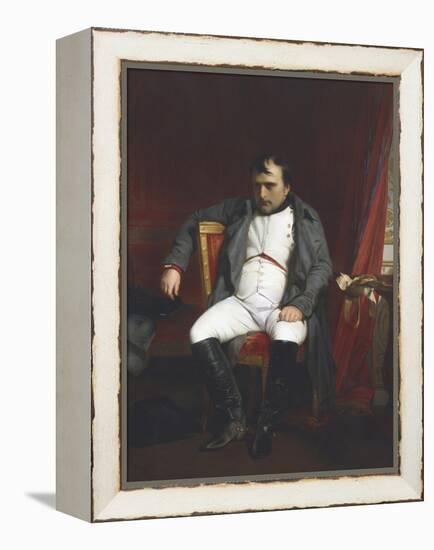 Napoleon at Fontainebleau During the First Abdication - April 1814-Paul Delaroche-Framed Premier Image Canvas