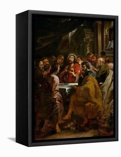 Last Supper, 1630-1632, Commissioned by Catherine Lescuyer-Peter Paul Rubens-Framed Premier Image Canvas