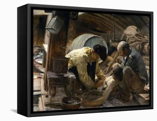 And They Still Say Fish are Expensive!, 1894-Joaquín Sorolla y Bastida-Framed Premier Image Canvas
