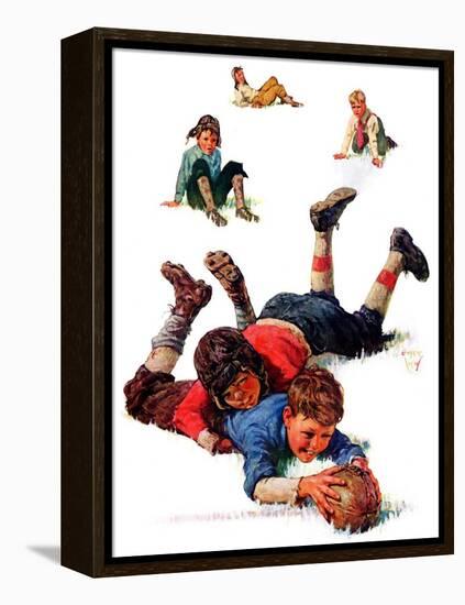 "Big Tackle,"November 15, 1930-Eugene Iverd-Framed Premier Image Canvas