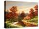 Autumn Landscape With The River-balaikin2009-Stretched Canvas