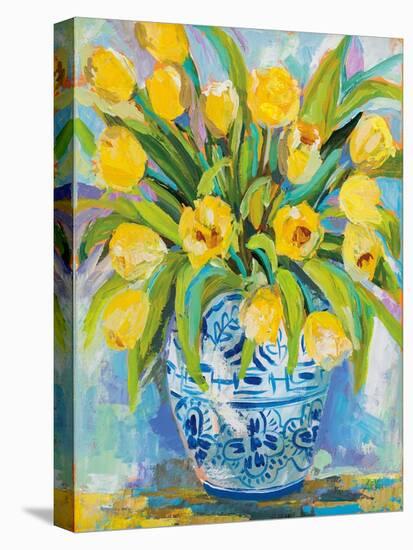 Ginger Jar Tulips-Jeanette Vertentes-Stretched Canvas