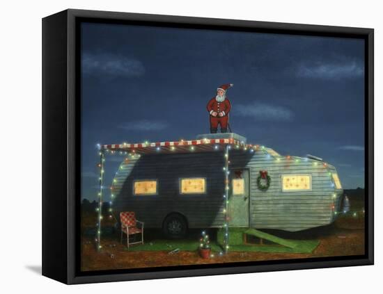 Trailer House Christmas-James W Johnson-Framed Premier Image Canvas