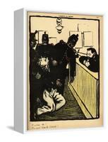 Three Policemen Bring a Man Beaten Black and Blue into the Police Station-F?lix Vallotton-Framed Premier Image Canvas