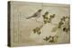 P.332-1946 Vol.2 F.2 Manchurian Great Tit and a Robin, from an Album 'Birds Compared in Humorous…-Kitagawa Utamaro-Premier Image Canvas