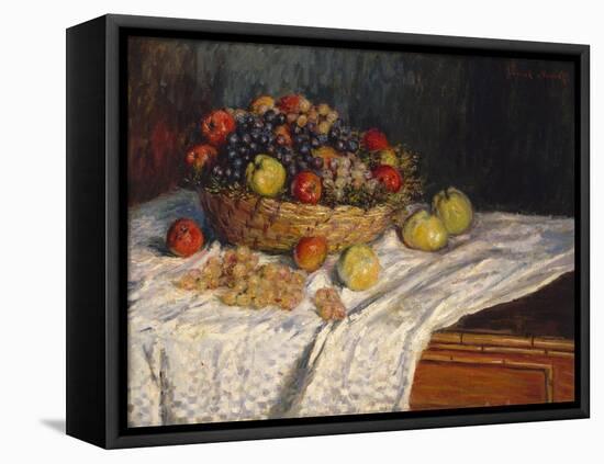 Apples and Grapes, 1879–80-Claude Monet-Framed Premier Image Canvas