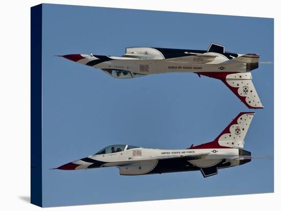 U.S. Air Force Thunderbirds Demonstrate the Calypso Pass-Stocktrek Images-Premier Image Canvas