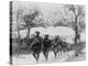 U.S. Army Infantry Troops Marching Northwest of Verdun, France, in World War I, 1918-null-Stretched Canvas