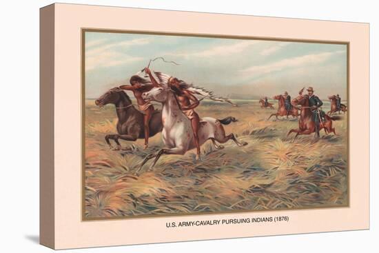 U.S. Army Pursuing Indians, 1876-Arthur Wagner-Stretched Canvas