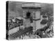 U.S. Army Soldiers March Through Washington Square Arch in New York City-null-Stretched Canvas