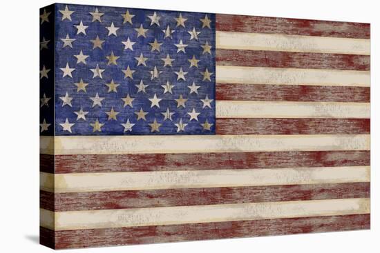 U.S. Flag-Sparx Studio-Stretched Canvas