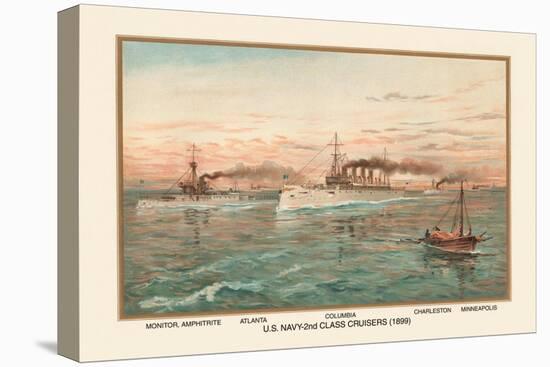 U.S. Navy 2nd Class Cruisers, 1899-Werner-Stretched Canvas