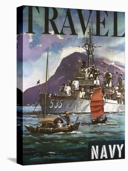 U.S. Navy Travel Poster-null-Premier Image Canvas