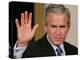 U.S. President George W. Bush Waves at the Audience-null-Premier Image Canvas