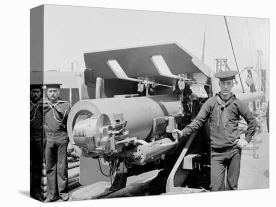 U.S.S. New Orleans, 6 Inch Gun-null-Stretched Canvas