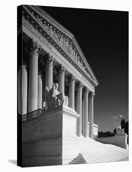 U.S. Supreme Court building, Washington, D.C. - B&W-Carol Highsmith-Stretched Canvas