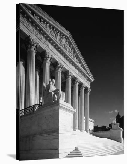 U.S. Supreme Court building, Washington, D.C. - B&W-Carol Highsmith-Stretched Canvas