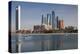 UAE, Abu Dhabi. Downtown waterfront skyscrapers.-Walter Bibikow-Premier Image Canvas