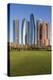 UAE, Abu Dhabi. Etihad Towers-Walter Bibikow-Premier Image Canvas