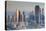 UAE, Downtown Dubai. Skyscrapers on Sheikh Zayed Road from downtown-Walter Bibikow-Premier Image Canvas