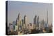 UAE, Dubai, Jumeirah. Skyscrapers seen from Jumeirah-Walter Bibikow-Premier Image Canvas