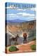 Ubehebe Crater - Death Valley National Park-Lantern Press-Stretched Canvas
