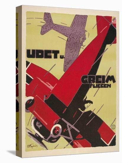 Udet and Greim Air Show Aviation Poster-null-Premier Image Canvas