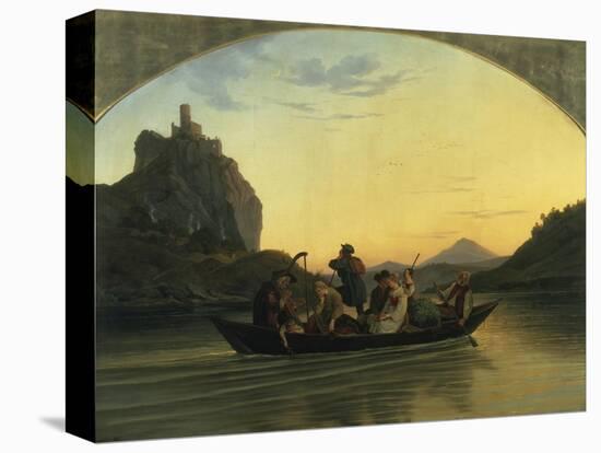 Ueberfahrt Ueber Die Elbe Am Schreckenstein Bei Aussig, 1837-Ludwig Richter-Premier Image Canvas