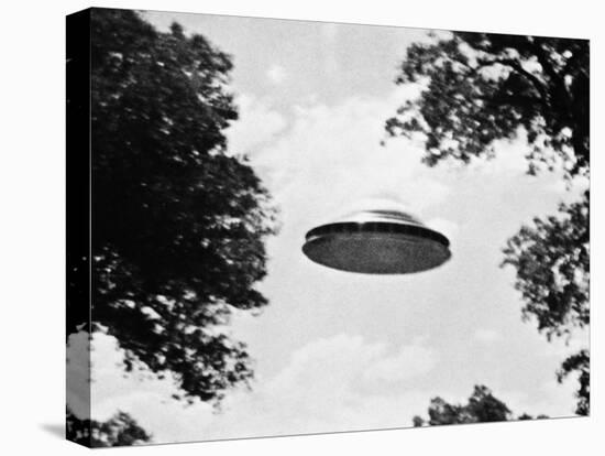 UFO Flying Low over Trees-null-Premier Image Canvas
