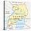 Uganda Political Map-Peter Hermes Furian-Stretched Canvas