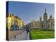 UK, England, Cambridge, King's Parade and King's College on Right-Alan Copson-Premier Image Canvas