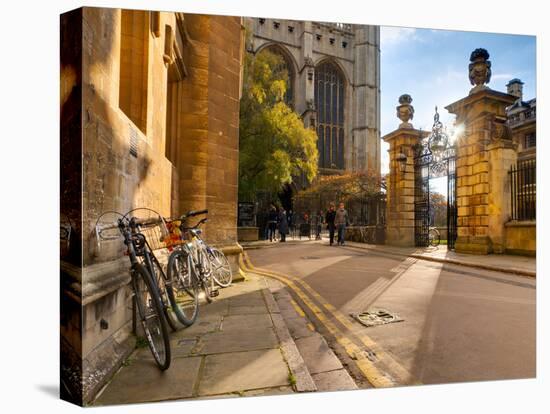 UK, England, Cambridgeshire, Cambridge, Trinity Lane, King's College Chapel-Alan Copson-Premier Image Canvas