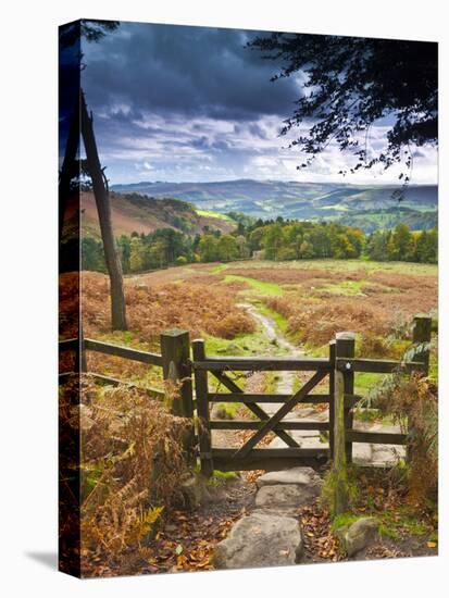 UK, England, Derbyshire, Peak District National Park, from Stanage Edge-Alan Copson-Premier Image Canvas
