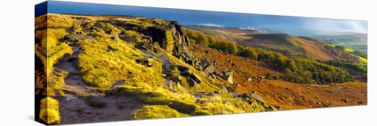 UK, England, Derbyshire, Peak District National Park, Stanage Edge-Alan Copson-Premier Image Canvas