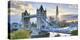 UK, England, London, River Thames, Tower Bridge and the Shard, by Architect Renzo Piano-Alan Copson-Premier Image Canvas