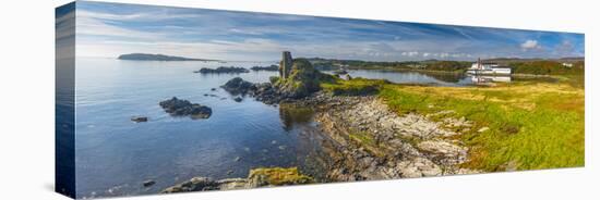 UK, Scotland, Argyll and Bute, Islay, Lagavulin Bay, Lagavulin Whisky Distillery-Alan Copson-Premier Image Canvas